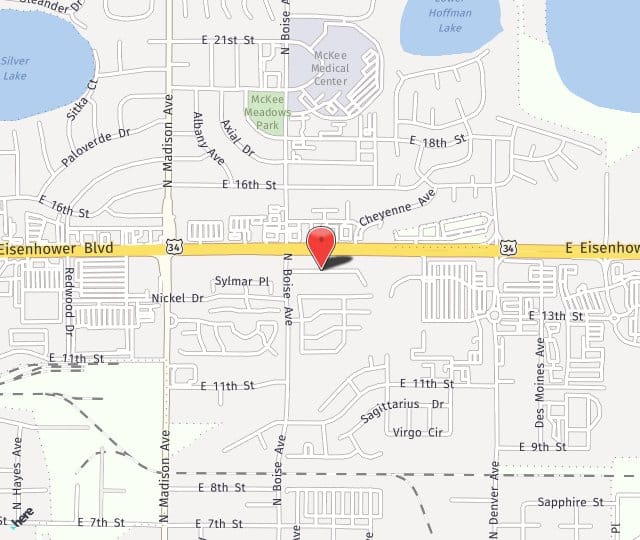 Location Map: 1720 Topaz Drive Loveland, CO 80537